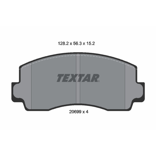 2069901 - Brake Pad Set, disc brake 