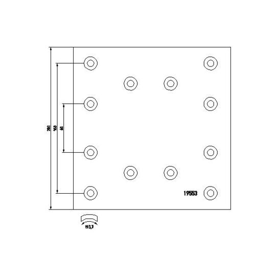 1971601 - Brake Lining Kit, drum brake 