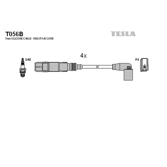 T056B - Sytytysjohtosarja 