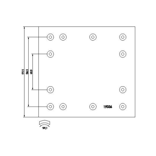 1903614 - Brake Lining Kit, drum brake 