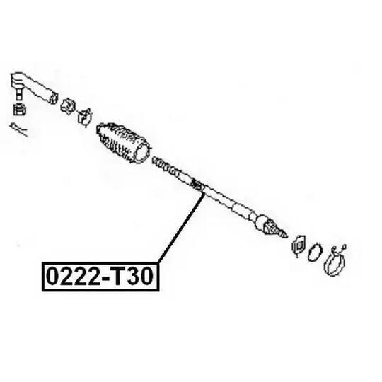 0222-T30 - Tie Rod Axle Joint 