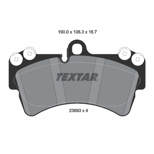 2369302 - Brake Pad Set, disc brake 