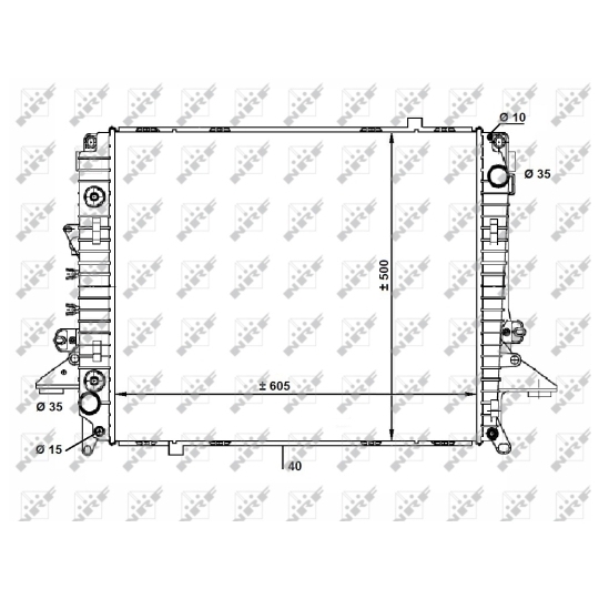 58463 - Radiator, engine cooling 