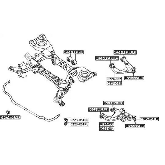 0220-R51RD - Ball Joint 