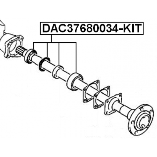 DAC37680034-KIT - Wheel Bearing Kit 