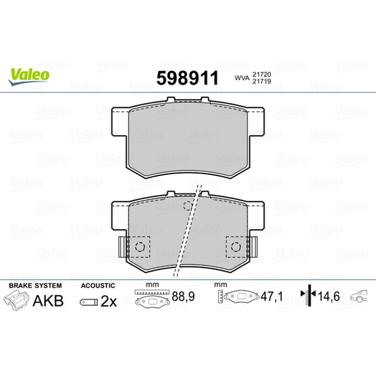 598911 - Brake Pad Set, disc brake 