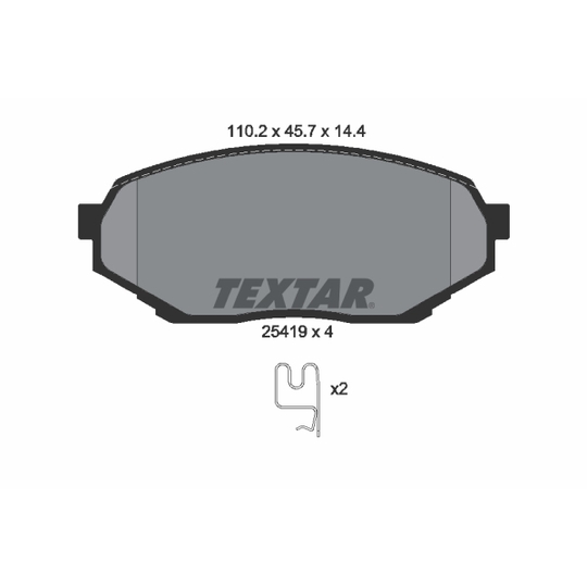 2541901 - Brake Pad Set, disc brake 