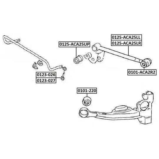 0125-ACA25UP - Track Control Arm 