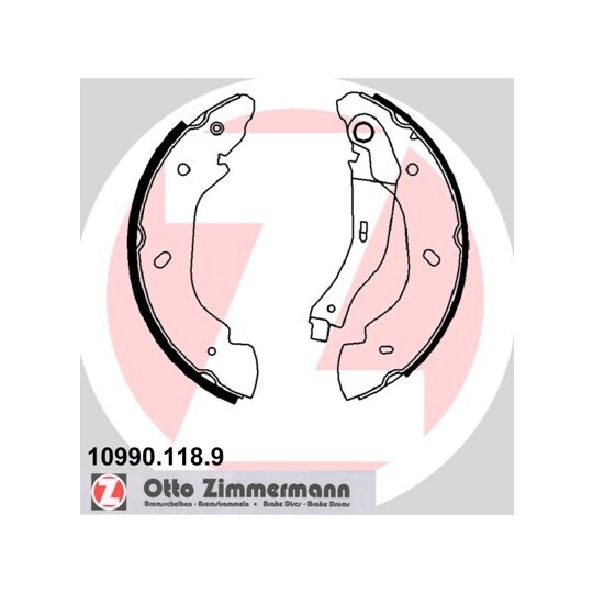 10990.118.9 - Brake Shoe Set 