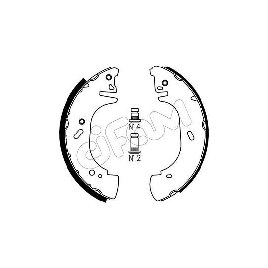 153-313 - Brake Shoe Set 