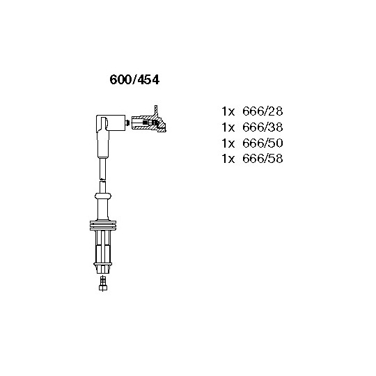 600/454 - Ignition Cable Kit 