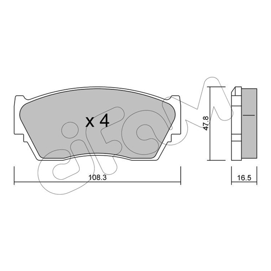822-246-0 - Brake Pad Set, disc brake 