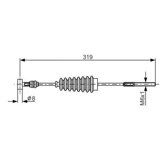 1 987 482 157 - Cable, parking brake 