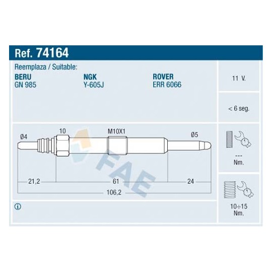 74164 - Glödstift 