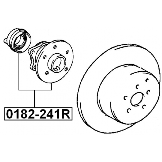 0182-241R - Wheel hub 