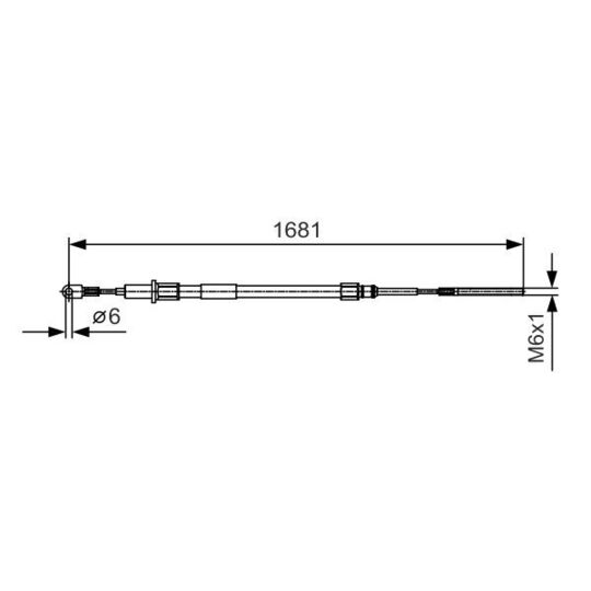 1 987 477 924 - Cable, parking brake 