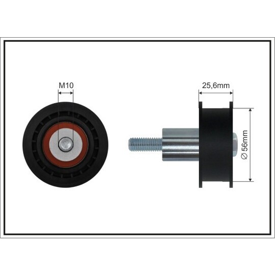 27-48 - Deflection/Guide Pulley, timing belt 