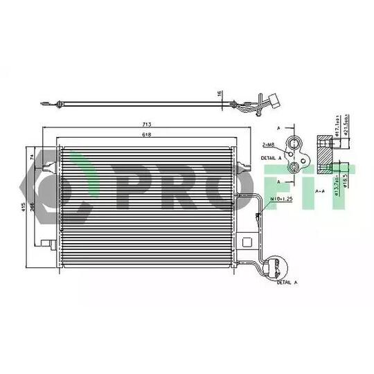 PR 9540C1 - Condenser, air conditioning 