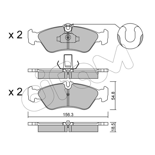 822-311-0 - Brake Pad Set, disc brake 