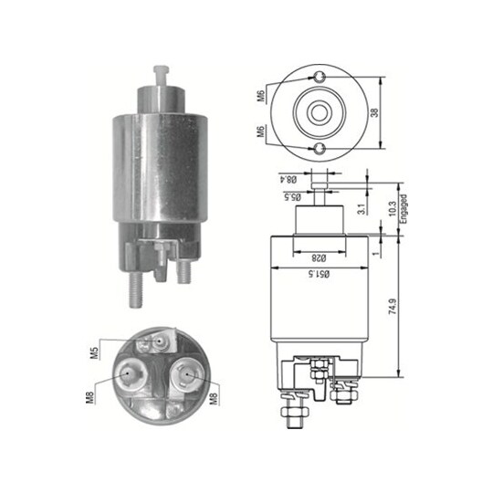 940113050354 - Solenoid Switch, starter 