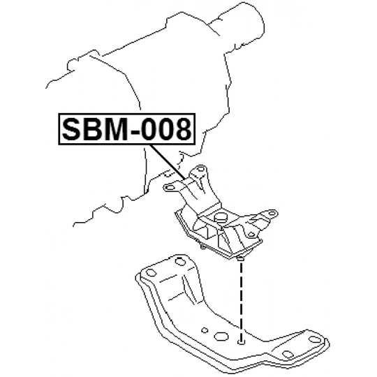 SBM-008 - Paigutus, Mootor 