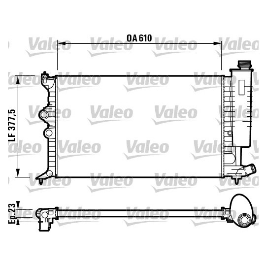 732597 - Radiator, engine cooling 