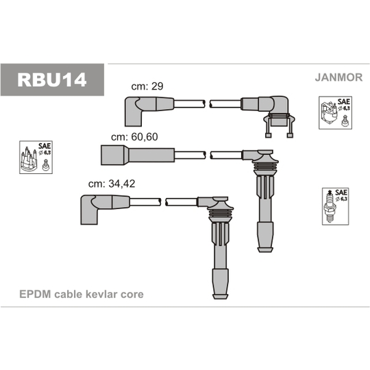 RBU14 - Ignition Cable Kit 