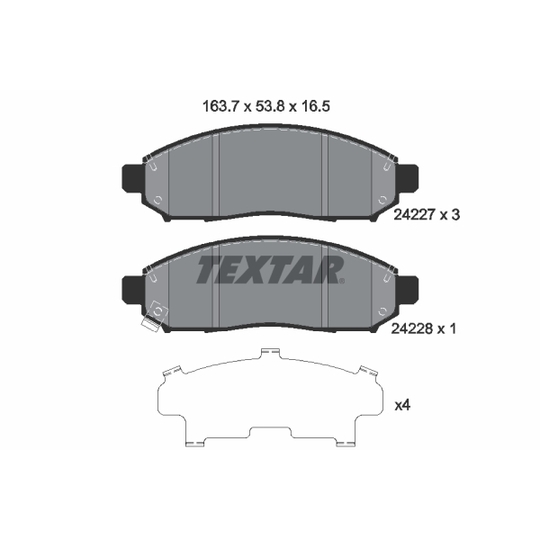 2422701 - Brake Pad Set, disc brake 