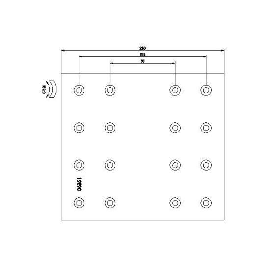 1989007 - Brake Lining Kit, drum brake 