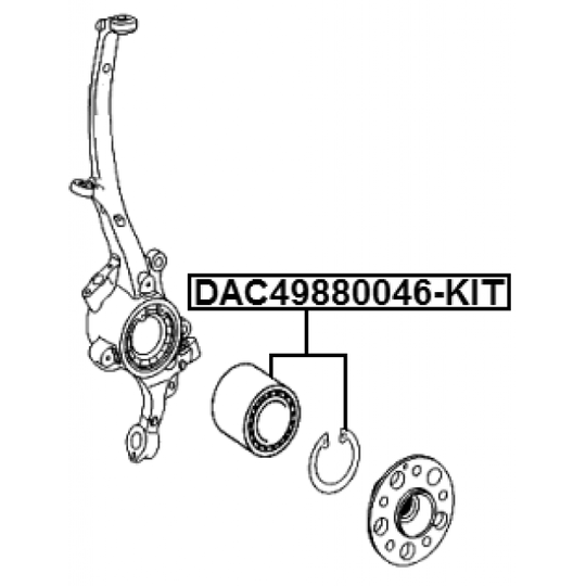 DAC49880046-KIT - Hjullagerssats 