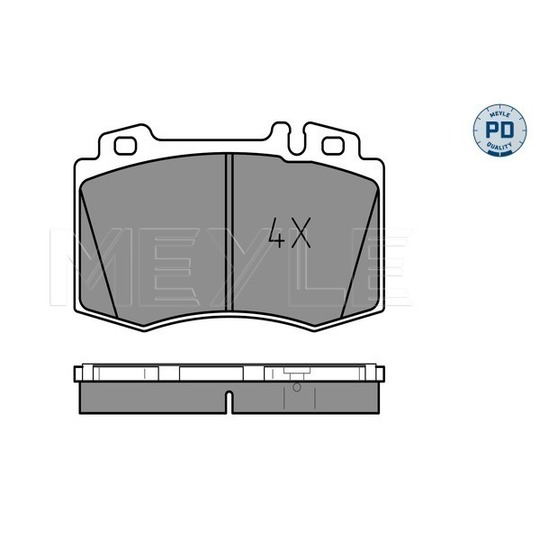 025 232 7117/PD - Brake Pad Set, disc brake 