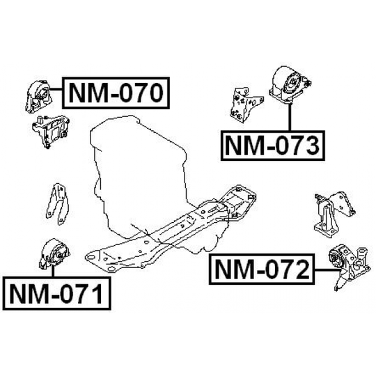 NM-073 - Paigutus, Mootor 