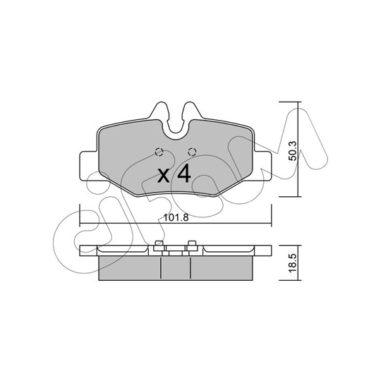 822-576-0 - Brake Pad Set, disc brake 