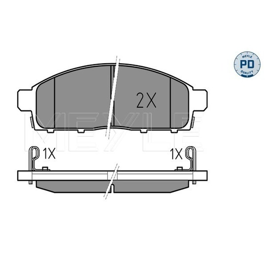 025 245 2916/PD - Brake Pad Set, disc brake 