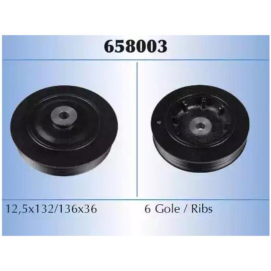 658003 - Belt Pulley, crankshaft 