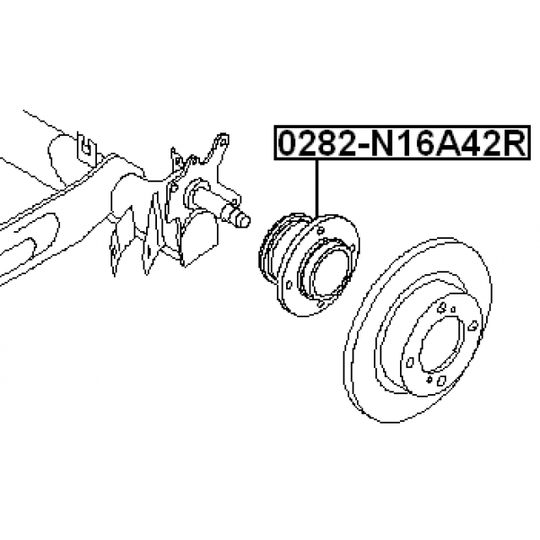 0282-N16A42R - Wheel hub 