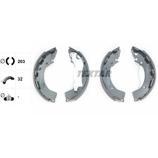 91080800 - Brake Shoe Set 