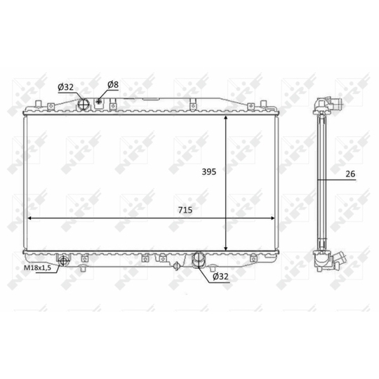 58452 - Radiator, engine cooling 