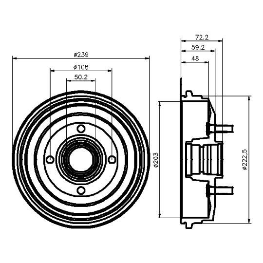 94018400 - Brake Drum 