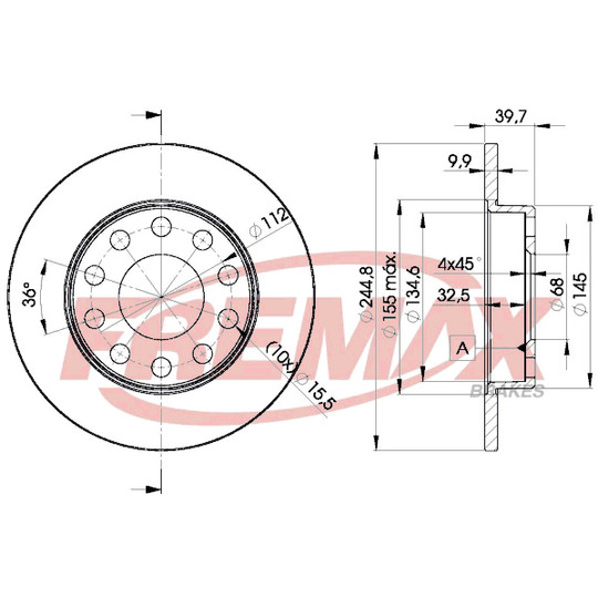 BD-3637 - Brake Disc 