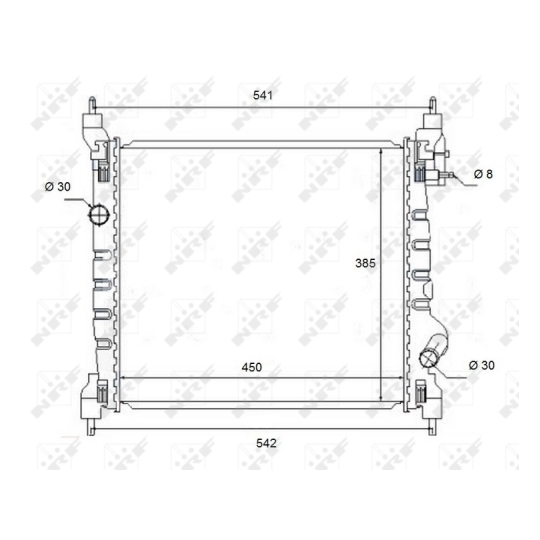 58454 - Radiator, engine cooling 