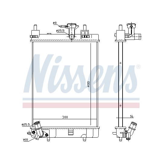 617554 - Radiator, engine cooling 