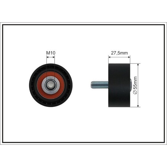 320-99 - Deflection/Guide Pulley, timing belt 