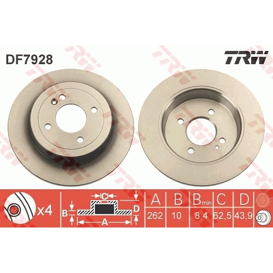 DF7928 - Brake Disc 