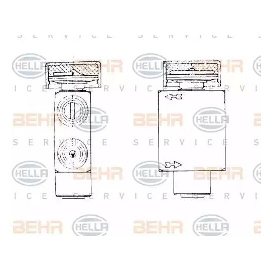 8UW 351 234-031 - Expansion Valve, air conditioning 