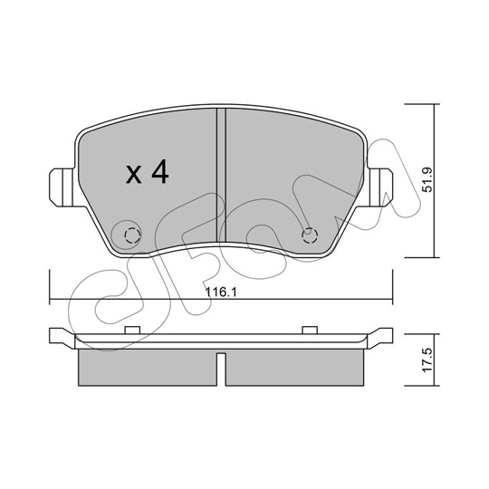 822-485-0 - Brake Pad Set, disc brake 
