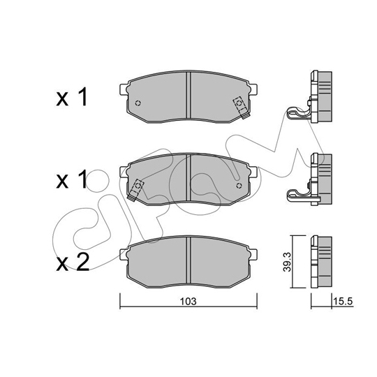 822-514-0 - Brake Pad Set, disc brake 