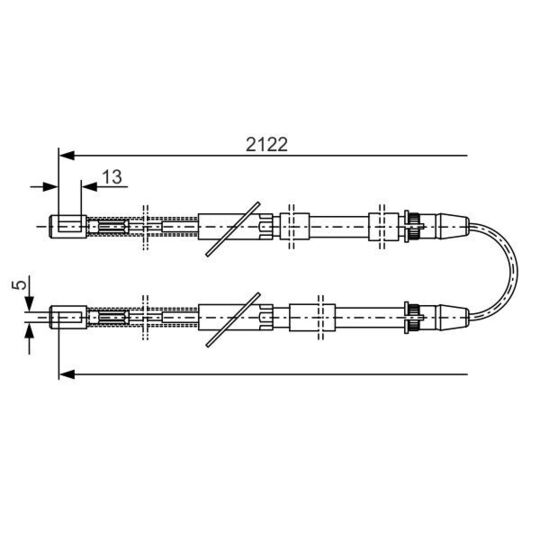 1 987 482 010 - Cable, parking brake 