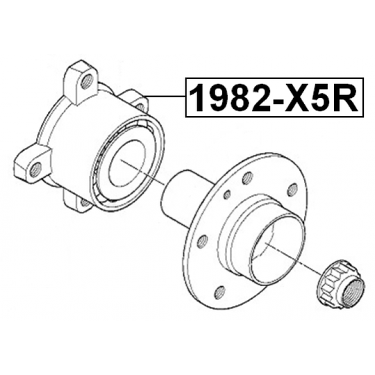 1982-X5R - Wheel hub 