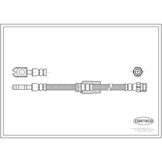 19036321 - Brake Hose 